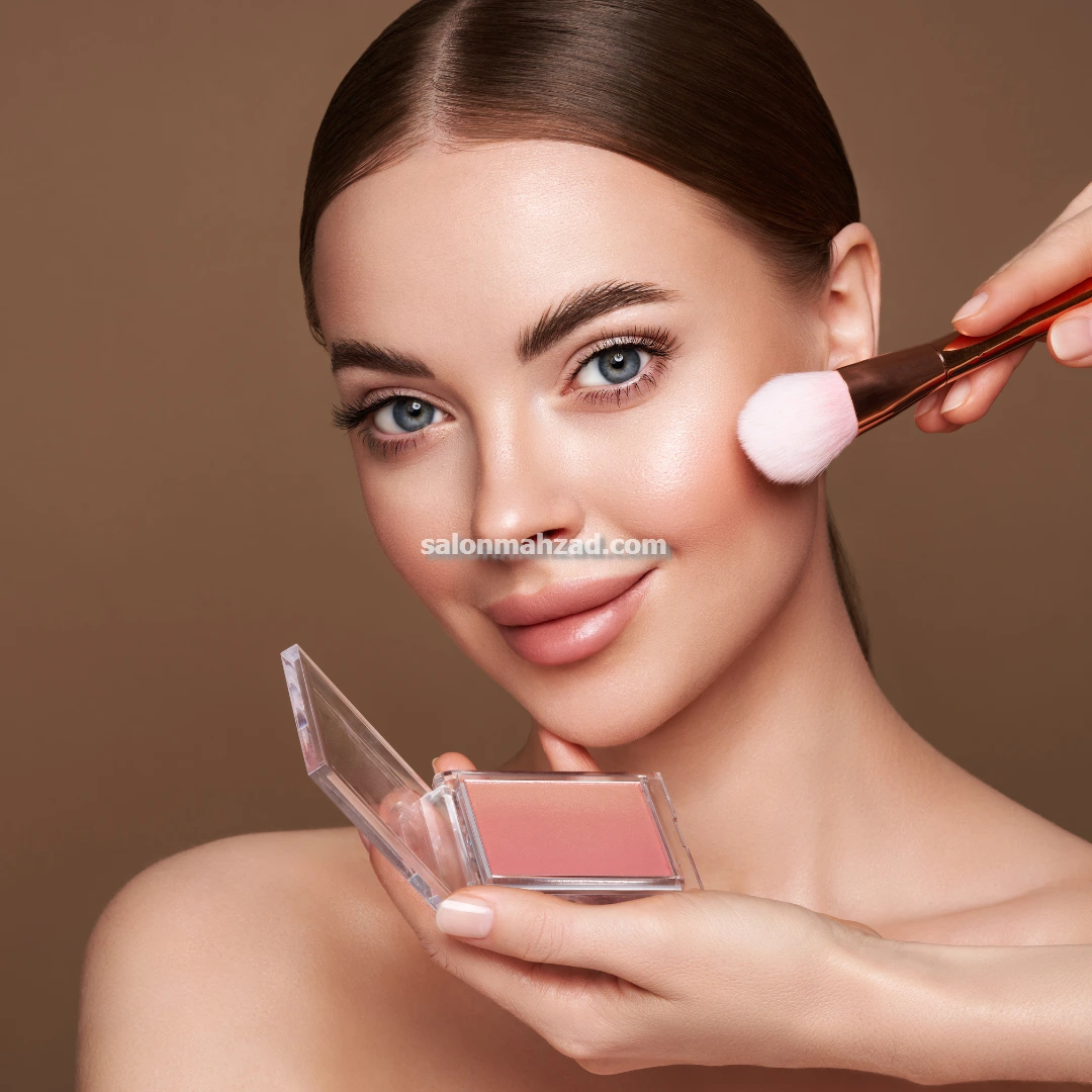 میکاپ شینیون ساده عروس در اصفهان