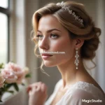 میکاپ شینیون عروس سبک ملایم و طبیعی در اصفهان